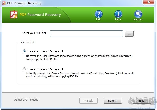 PDF密码破解工具PDF Password Recovery