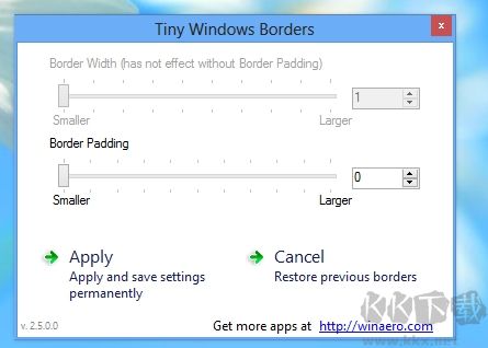 Tiny Windows Borders