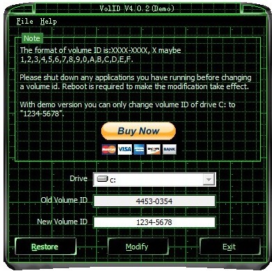 VolID(磁盘序列号修改工具)