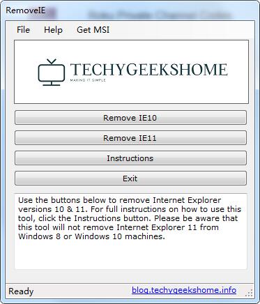 IE卸载工具(RemoveIE)