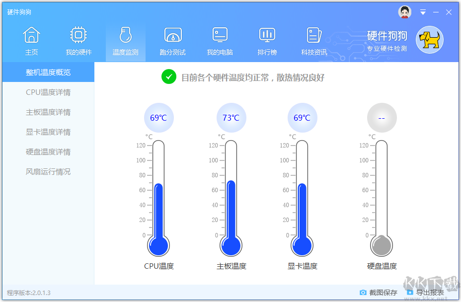 硬件狗狗电脑检测软件