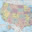 美国地图中文高清版 V2021