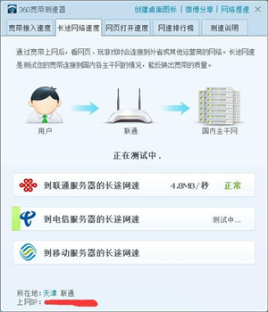 360宽带测速器官方版截图