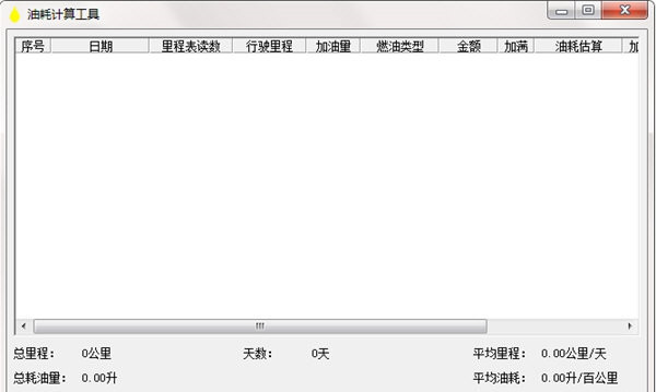 油耗计算器截图