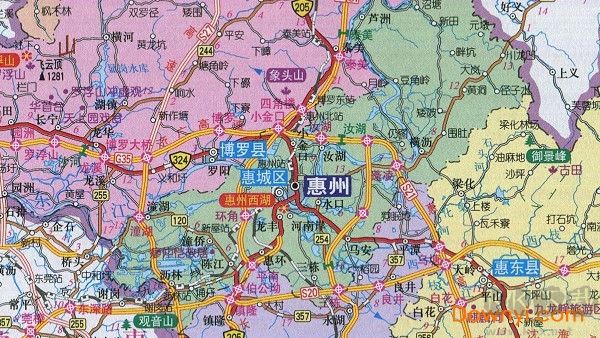 惠州市地图全图高清版
