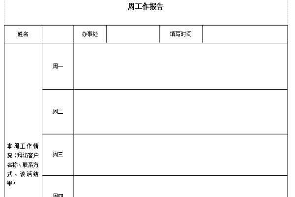 工作报告范文下载