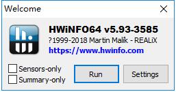 HWINFO64电脑硬件信息检测软件