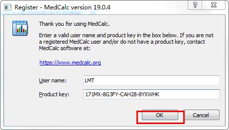 Medcalc软件19