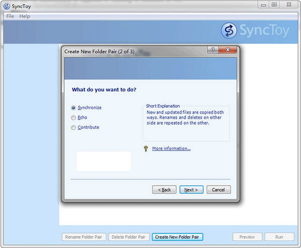 SyncToy文件同步工具