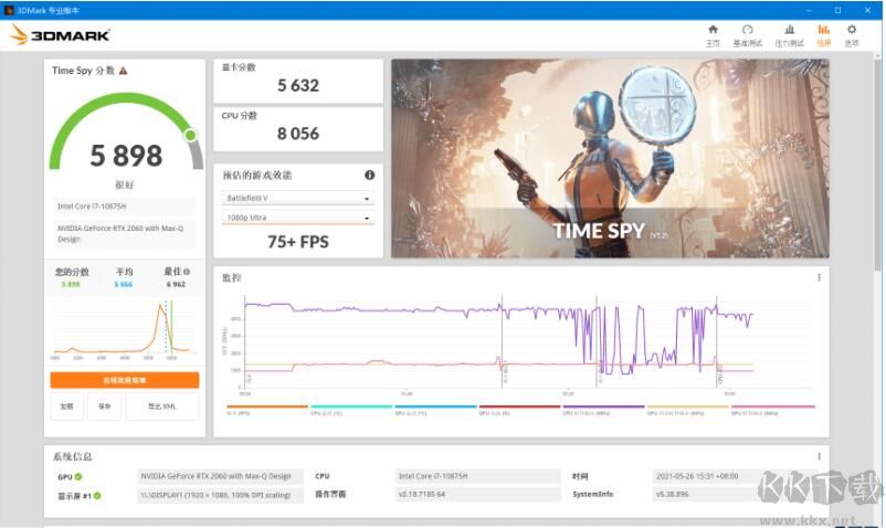 显卡跑分软件3DMark 2.19.7216 破解专业版