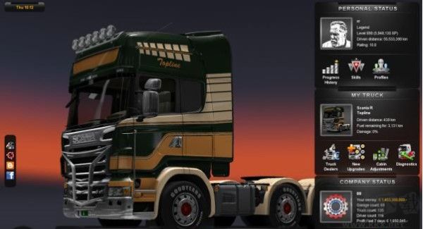欧洲卡车模拟2满资源完美存档
