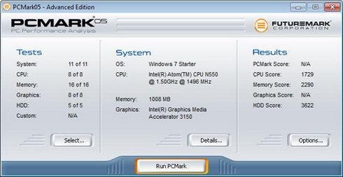 PCMark电脑硬件检测工具