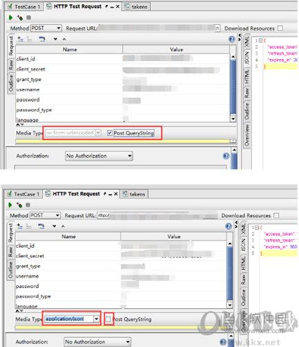 使用post 中application/x-www-form-urlencoded传递参数