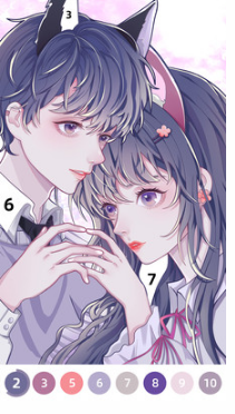 花花填色