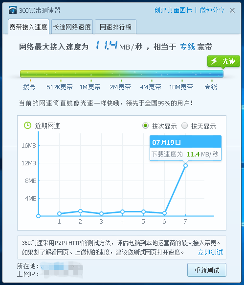 360宽带测速器免安装版下载