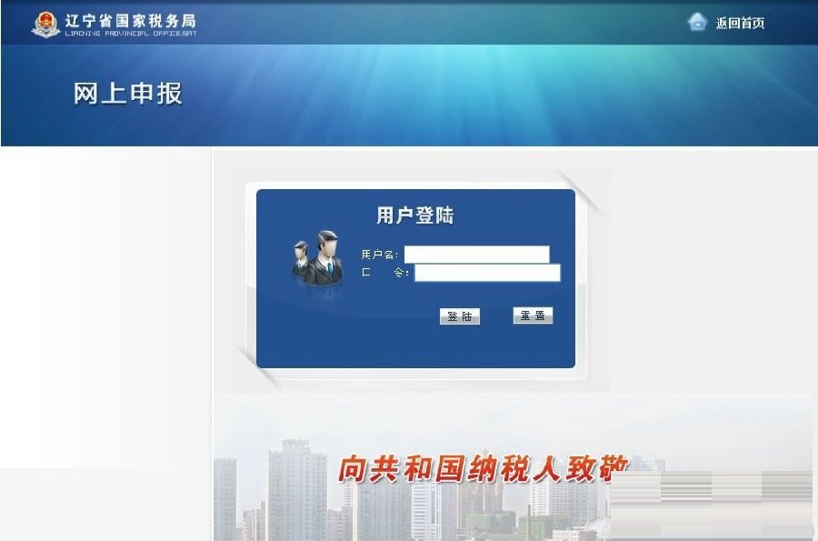 辽宁国税网上申报系统截图