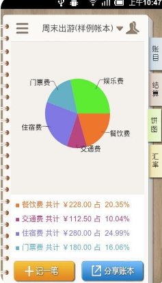 AA账本(团队账单)