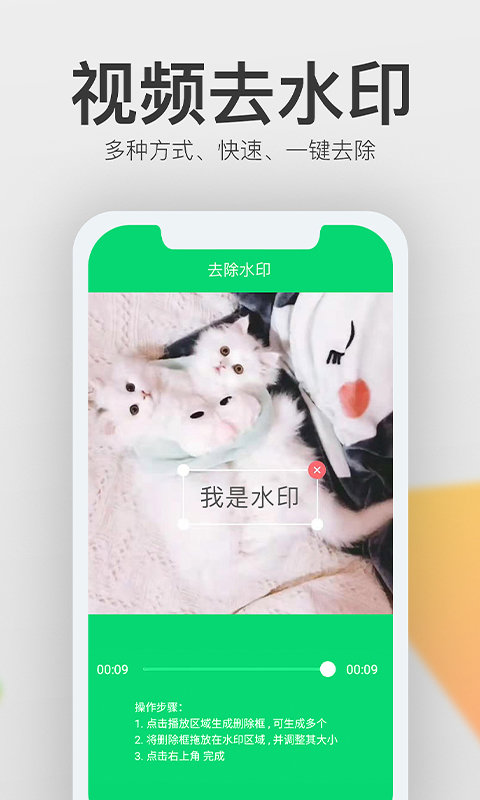 视频一键去水印APP