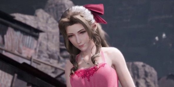 终幻想7重制版爱丽丝粉色吊带裙MOD