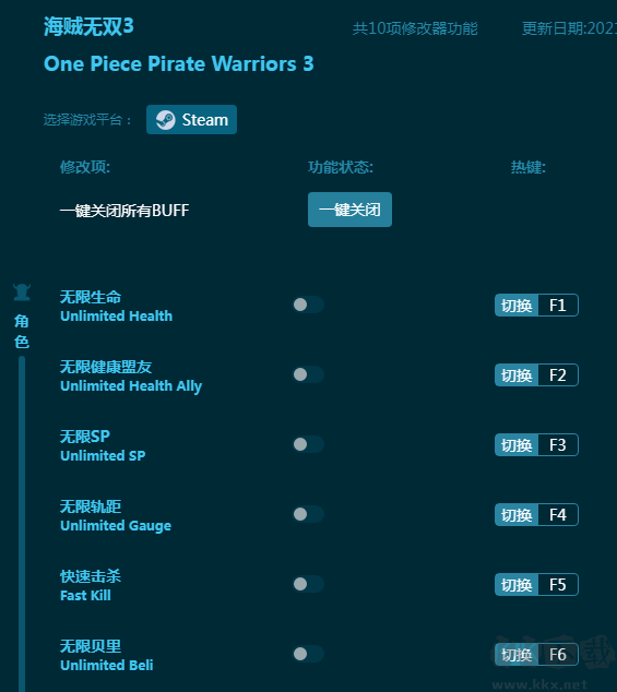 海贼无双3十项修改器