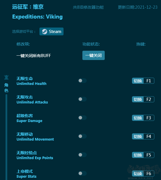 远征军:维京八项修改器