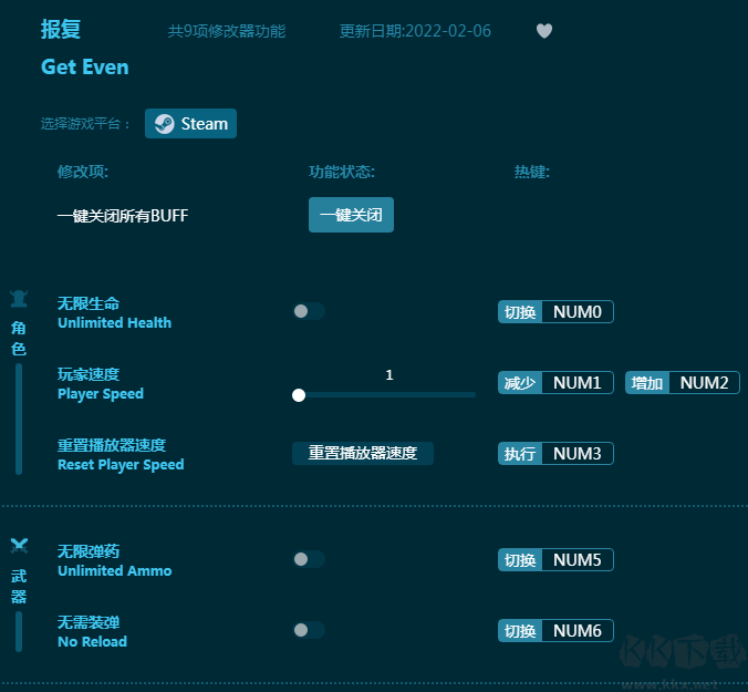 报复九项修改器