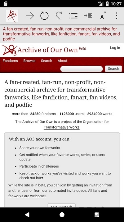 AO3中文版(Archive of our own)