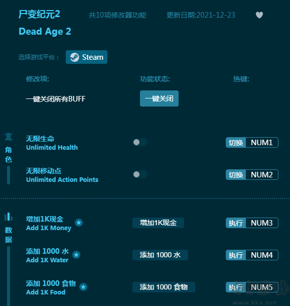 尸变纪元2十项修改器