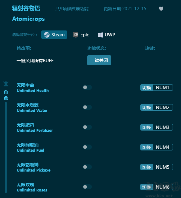 辐射谷物语九项修改器