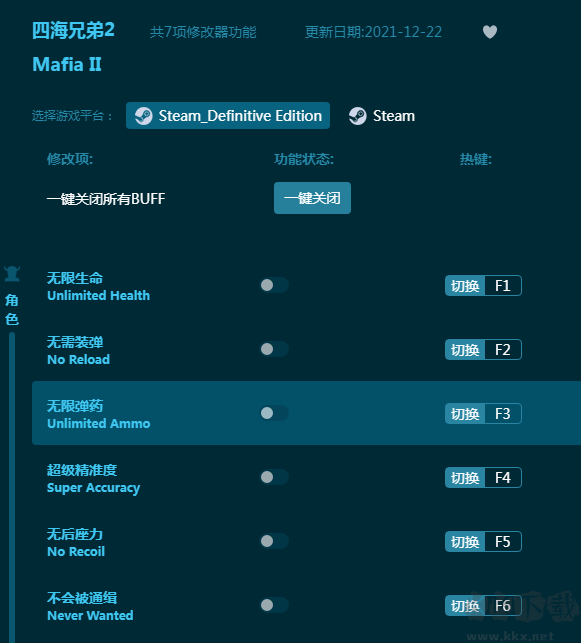 四海兄弟2七项修改器