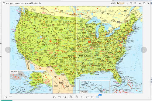 美国地图中文版全图截图