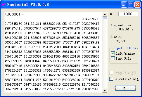 Factorial(阶乘计算器) v8.2绿色版