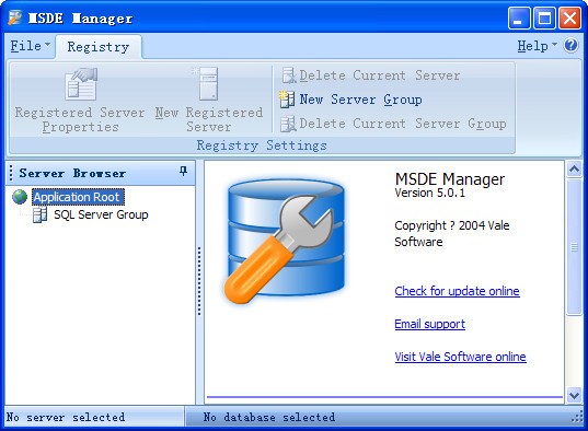 MSDE Manager