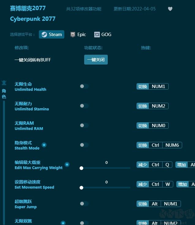 赛博朋克2077修改器