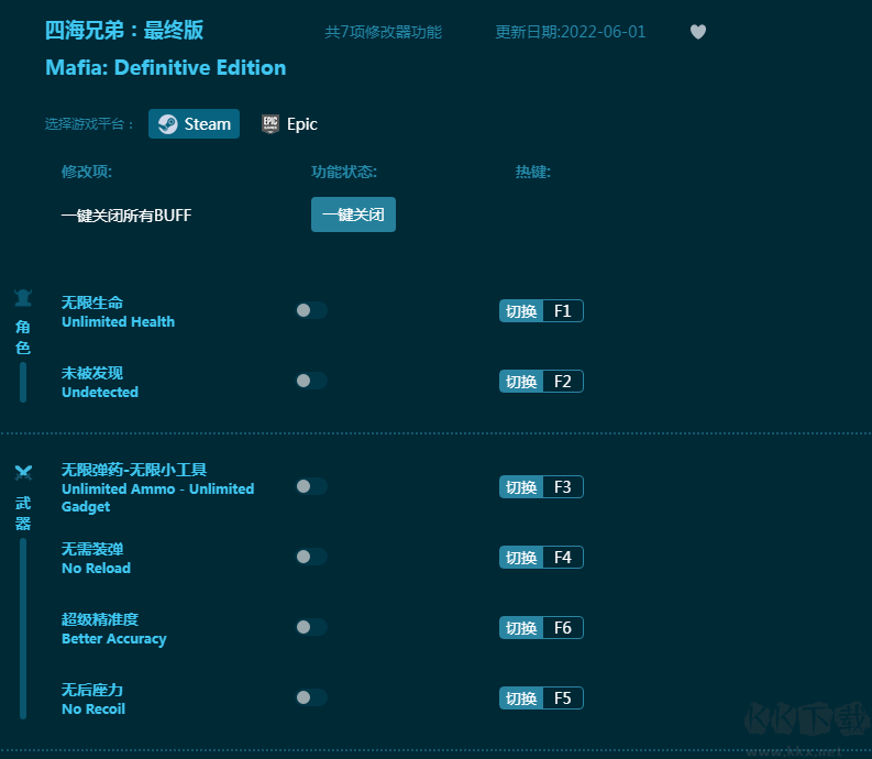 四海兄弟最终版七项修改器