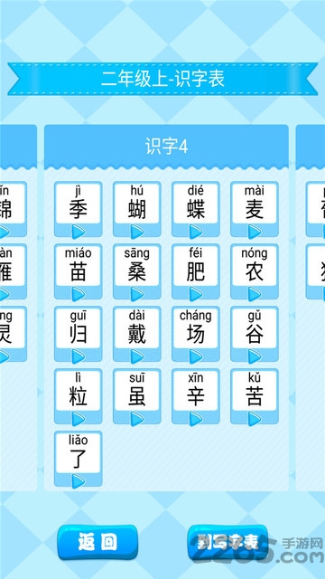 小学生字表APP