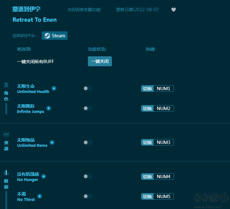 撤退到伊宁八项修改器