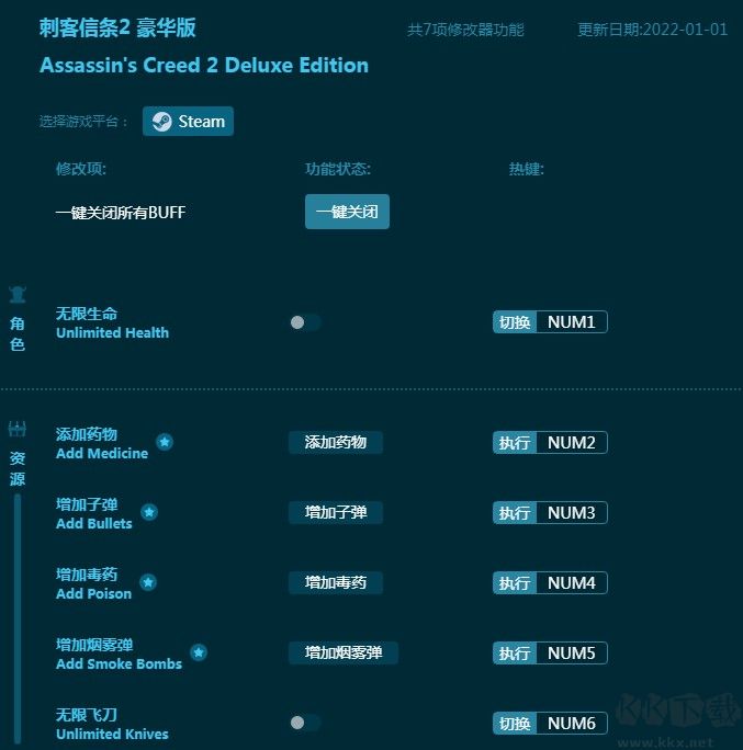 刺客信条2豪华版专用修改器下载
