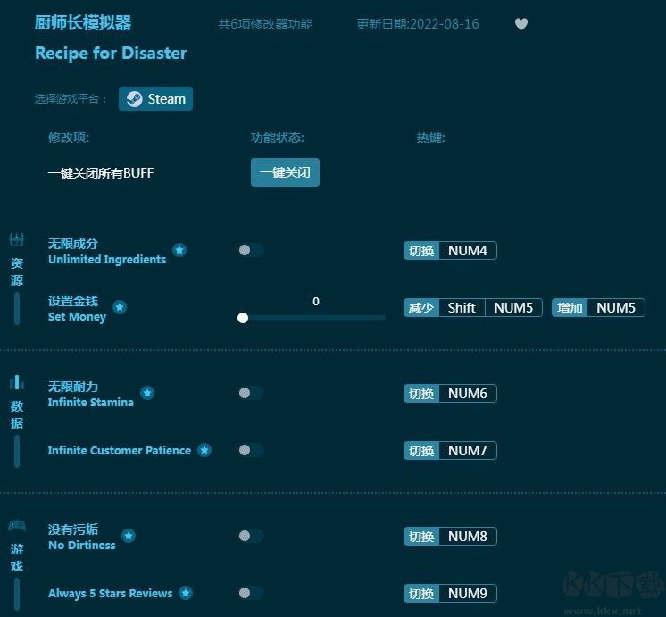厨师长模拟器修改器下载