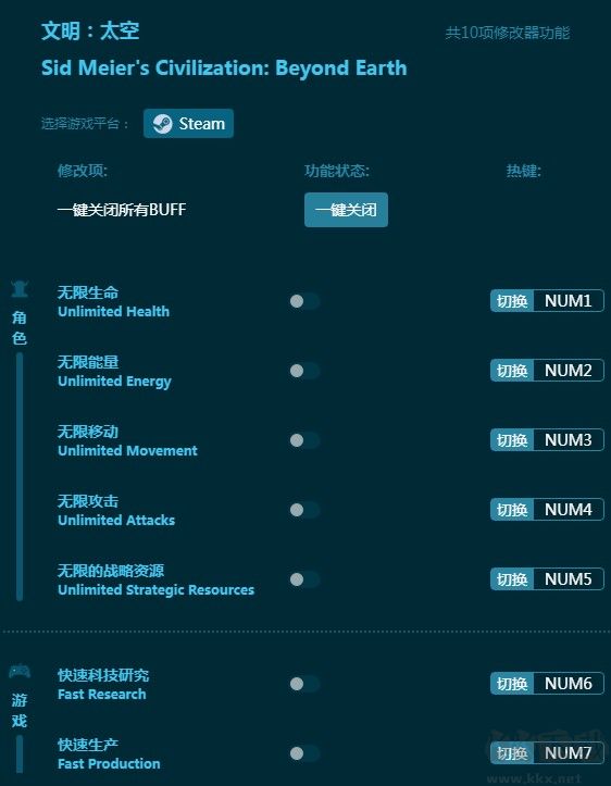 文明太空十项修改器