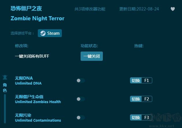 恐怖僵尸之夜多功能修改器