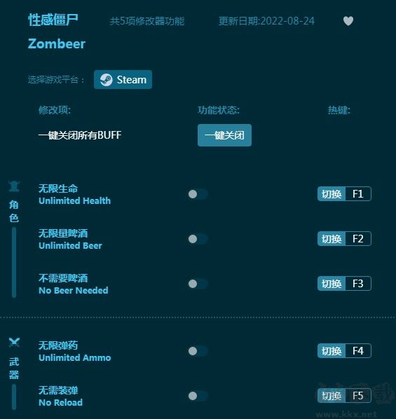 性感僵尸五项修改器