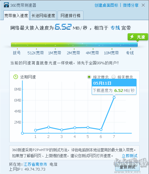 360测速器在线测网速