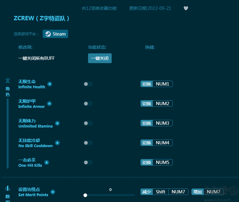 Z字特遣队十二项修改器