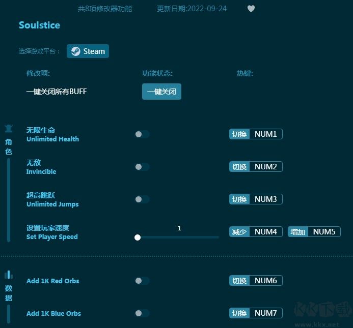 Soulstice八项修改器
