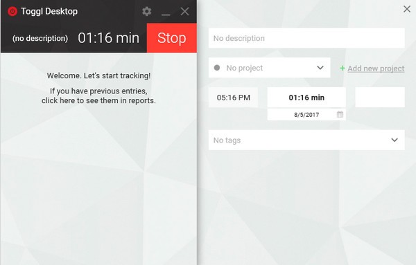 Toggl Desktop(多功能时间跟踪器)