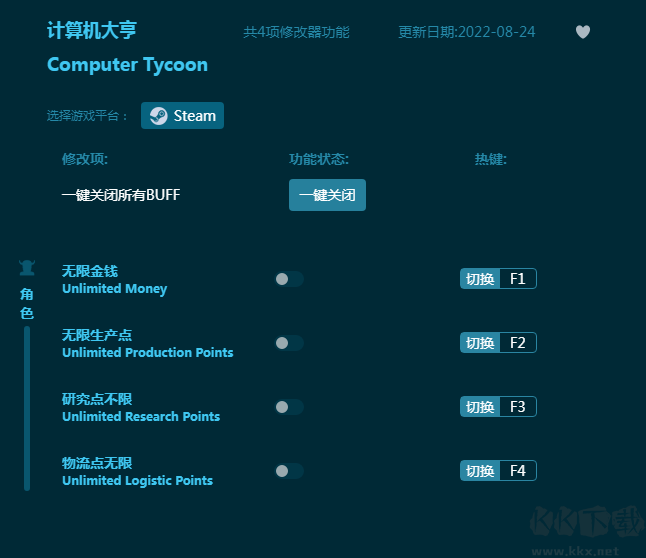 电脑大亨四项修改器