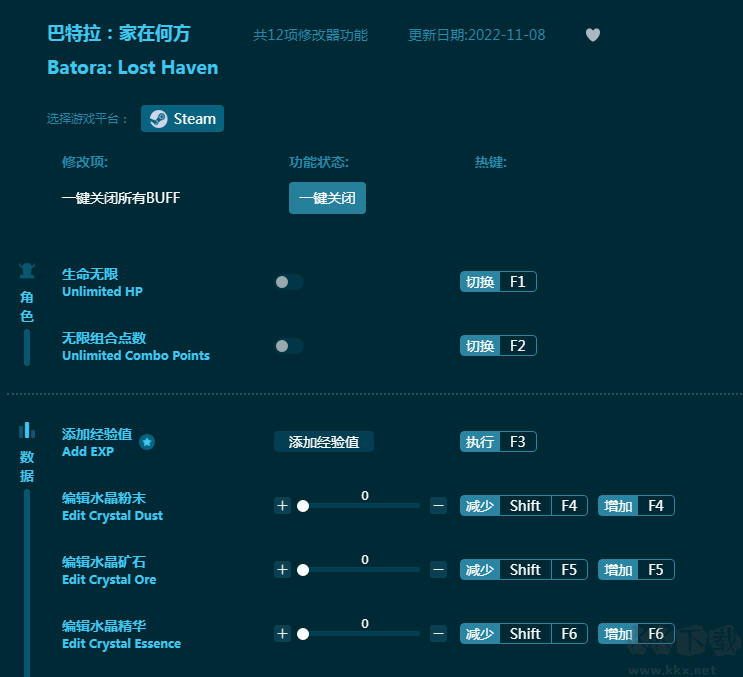 巴特拉:家在何方十二项修改器