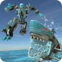 鲨鱼机器人英雄2无限钻石无限金币 免费版v3.2