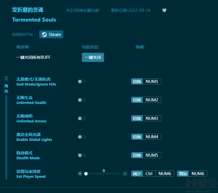 受折磨的灵魂十项修改器